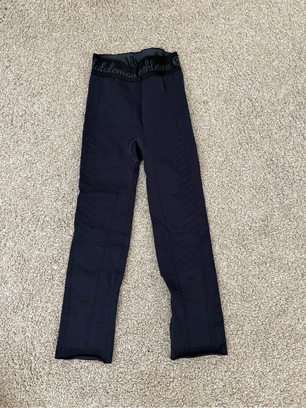 lululemon athletica dark Blue Seam Detail Leggings